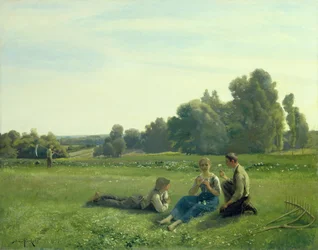 Hømagere i hvile, 1890