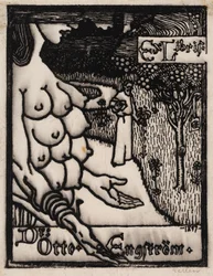 Exlibris til Dr. Otto Engström