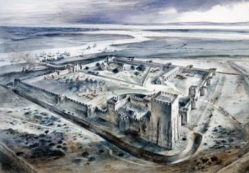 Portchester Castle, 15. århundrede, c1960