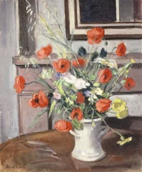 Vase med valmuer; Vase de Coquelicots