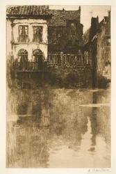 Gamle huse langs vandet