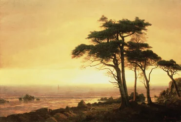 California Coast (olie på lærred)