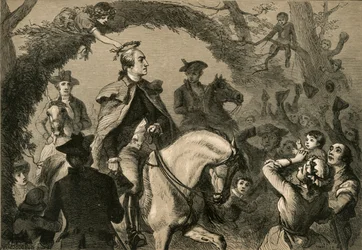 Angelica efter at have kronet Washington, 1877.