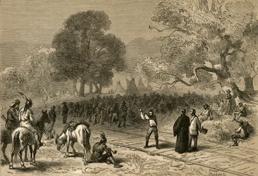 Færdiggørelse af Pacific Railroad, 1878.