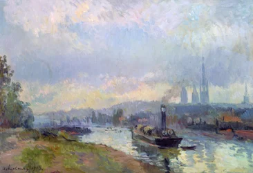 Slæbebåde i Rouen, 1903