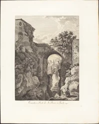 Vandfald og Ponte di San Rocco i Tivoli
