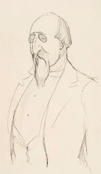 Karikatur af Leo Mechelin