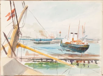 Fra Københavns havn, skitse