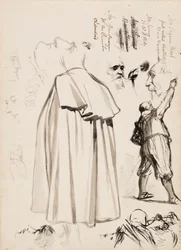 Mandlige figurer, ansigter