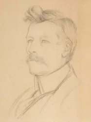 Portræt af Emil Wikström, leder