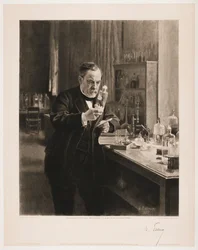 Portræt af Louis Pasteur