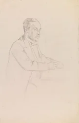 Portræt af Louis Pasteur, skitse