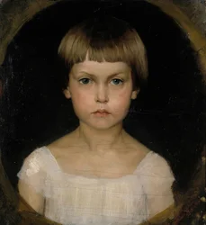 Portræt af kunstnerens søster Berta Edelfelt