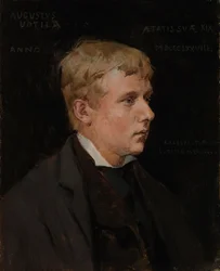 Kunstneren Aukusti Uotila, studietil Duke Karl, der fornærmer Klaus Flemings lig