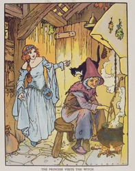 Prinsessen besøger heksen fra 