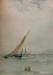 Harwich, North Sea Trawlers, c1900
