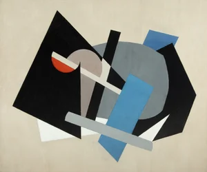 Komposition nr. 70 1944 (Olie på lærred)
