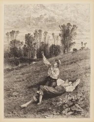 Uden titel (Boys Flying a Kite)