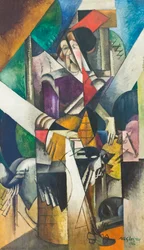 Kvinde med dyr (Madame Raymond Duchamp-Villon)
