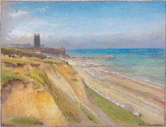 Cromer (akvarel med bodycolour og blyant på tonet papir)