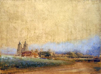 Reculver, Kent (pen, blæk og akvarel på papir)