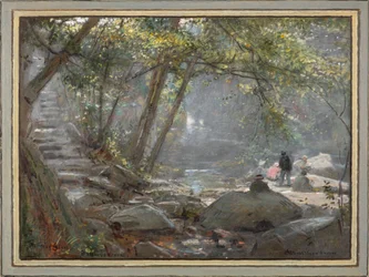 The Fairy Glen. Betwys-Y-Coed (akvarel)