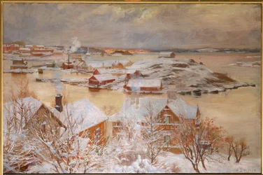 En dag i december (maleri på lærred)