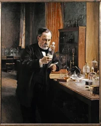 Louis Pasteur i sit laboratorium