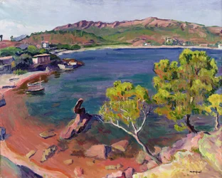 Midi Landscape (olie på lærred)