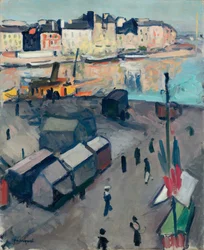 Port du Havre, c.1907 (oil on canvas)
