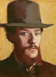 Portræt af Monsieur Mouliet i en hat, ca. 1899 (olie på lærred)