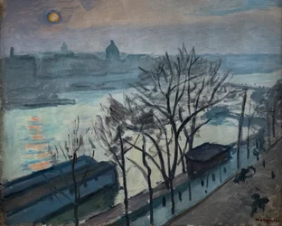 Sol set gennem træerne