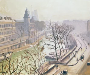 Seinen i Paris (olie på lærred)