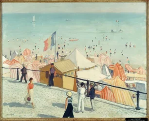 Sommer, strandene ved Les Sables-d