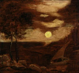 De elskendes båd, ca. 1881.