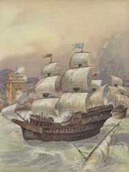 Jean Angos flåde blokerer Tejo og truer Lissabon