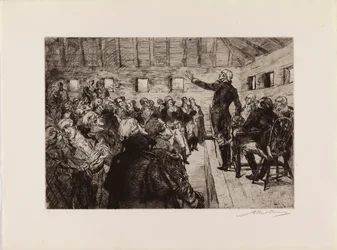 Washington forhindrer et militært diktatur (fra mappen "The Bicentennial Pageant of George Washington")