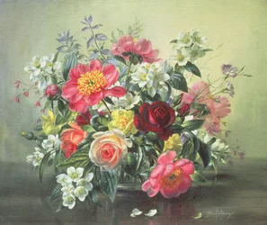 AB311 Blomster af romantisk juni