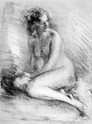 Nøgenstudie, 1913.