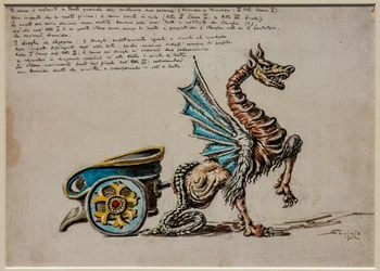 Akt II, første scene og tredje akt, sceneudstyr: The Chariot of Armida for Armida af G. Rossini.