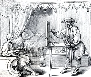 Instruments of Mathematical Precision for Executing Portraits, illustration fra 