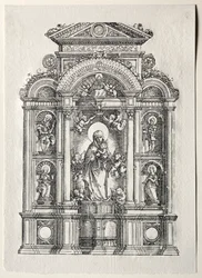 Alter med den smukke Maria af Regensburg, 1520.