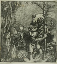 Sankt Kristoffer bærer Jesusbarnet