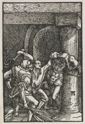 Menneskets fald og forløsning: Kristi flagelation, ca. 1515.
