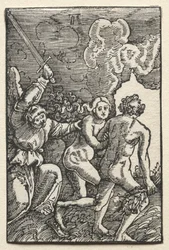 Menneskets fald og forløsning: Uddrivelsen fra Eden, ca. 1515.