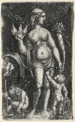 Venus mellem to amoriner, 1520.