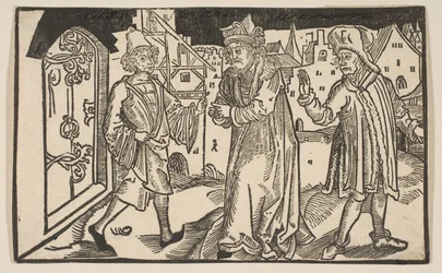 Andria, fra The Comedie of Terence, genoptryk fra det 19. århundrede.n.d.