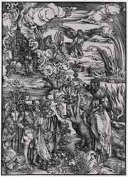 Babylonisk kvinde, figur XIII, blad 15 i serien »Apokalypsen«