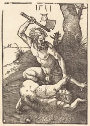 Kain dræber Abel, 1511.