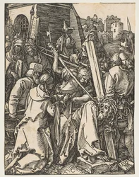 Kristus bærer korset, fra The Small Passion, ca. 1509.